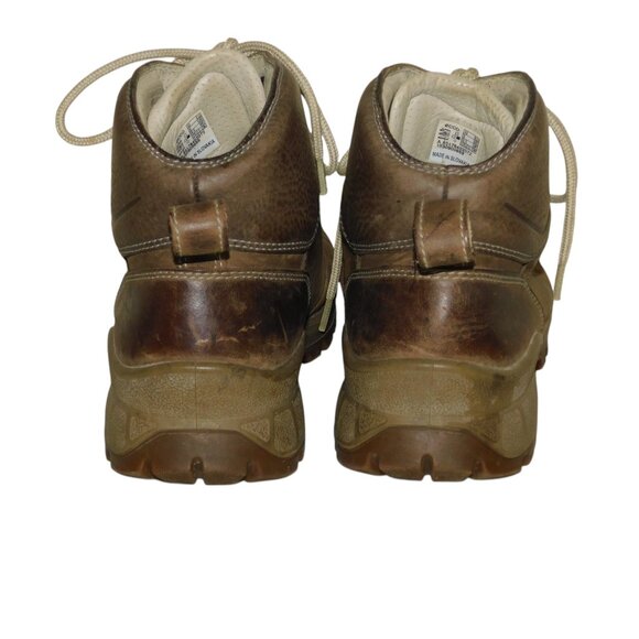 ECCO Track Genuine Footwear Leather Lace-Up Ankle Boots Hiking Work Chore Size 9